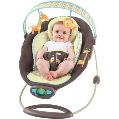 Детское кресло-качеля Bright Starts InGenuity Automatic Bouncer ,Java Jungle Fashion (60010) (Джунгли)