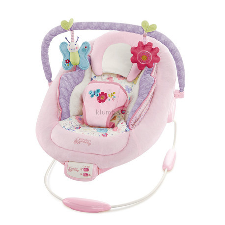 Детское кресло-качеля Bright Starts Cradling Bouncer in Penelope Petals