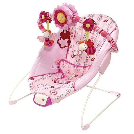 Детское кресло-качеля Bright Starts Pretty In Pink, Cradling Bouncer (6871)