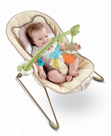 Детское кресло-качеля Fisher Price Мишка (8607)