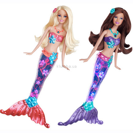 Детская игрушка Barbie Русалка Яркие огни