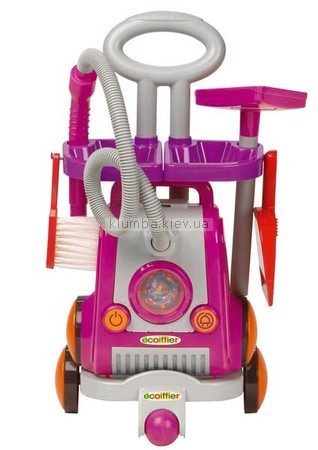 Детская игрушка Ecoiffier (Smoby) Тележка для уборки с пылесосом