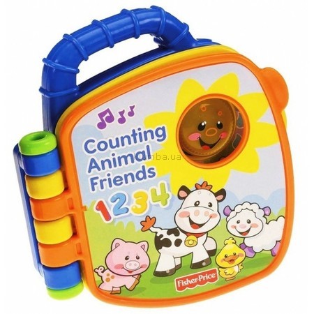 Детская игрушка Fisher Price Моя первая книжка-считалочка Друзья на ферме