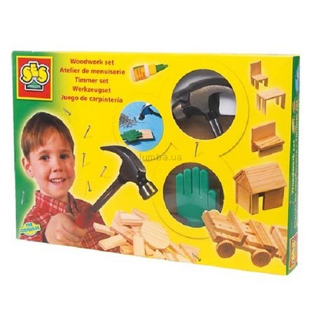 Детская игрушка Ses Набор для работ по дереву  Маленький мастер