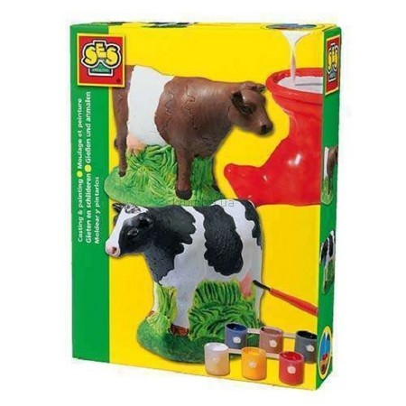Детская игрушка Ses Набор для создания гипсовой фигурки Корова