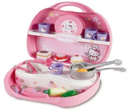 Детская игрушка Smoby Мини-кухня в кейсе Hello Kitty