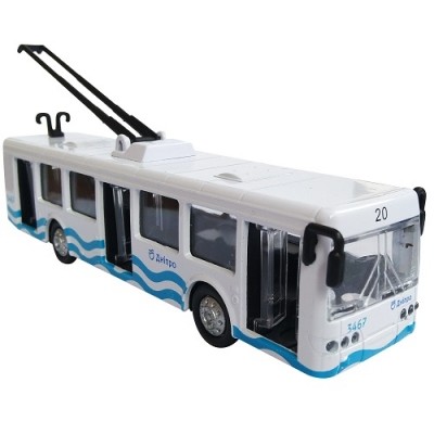 Модель технопарк троллейбус днепр (sb-16-65wb) в чуть повреждённой упаковке фото №1