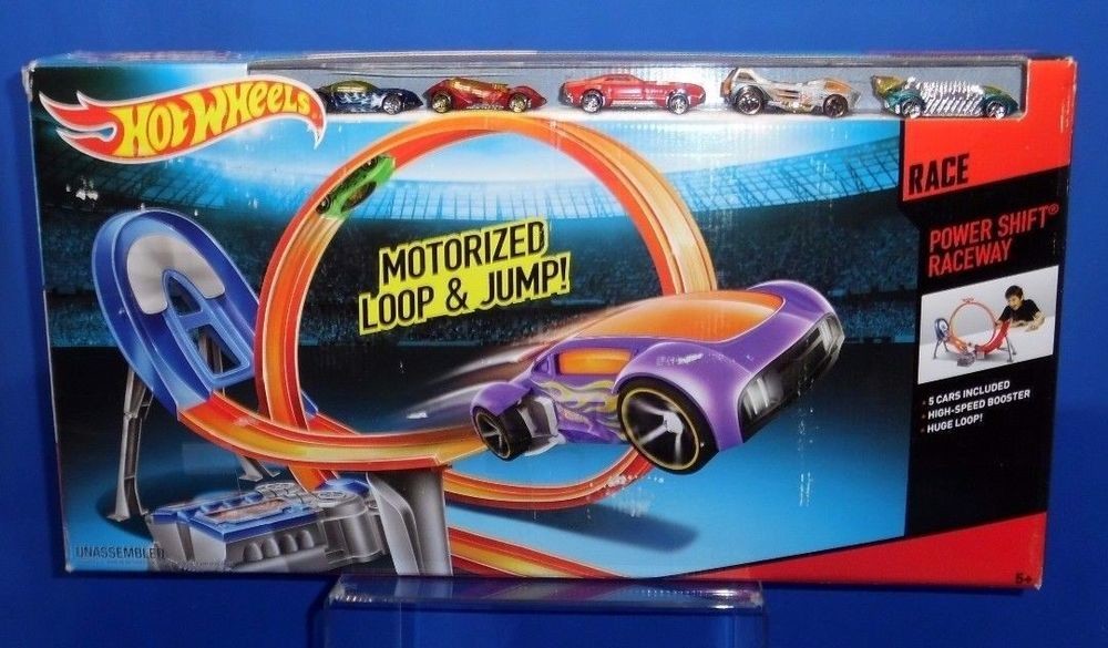 hot wheels motorized loop and jump