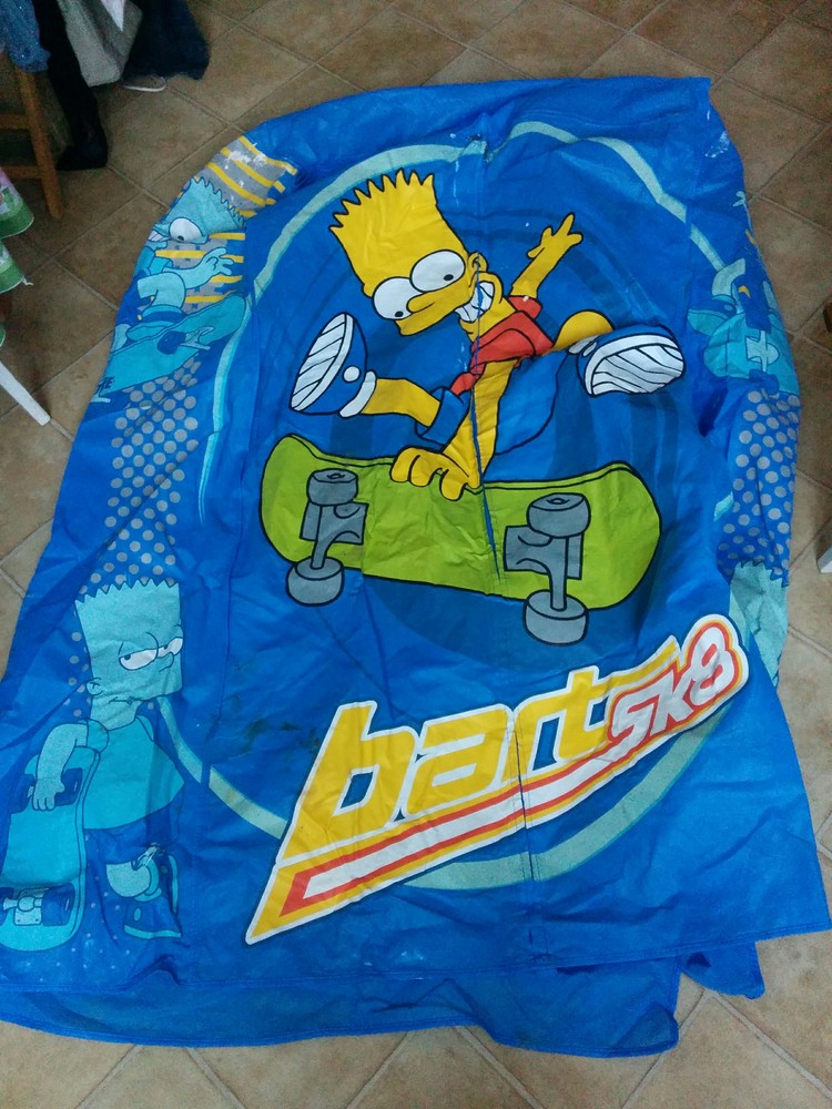 1654 тканьевый шкаф simpsons 50х90х160см. фото №1