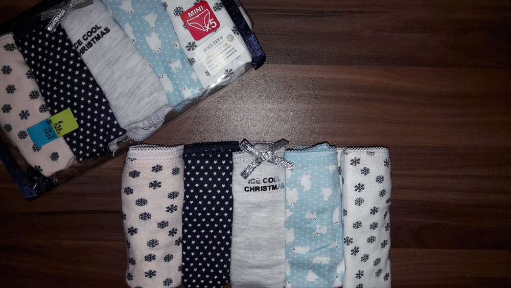 Трусики primark. 100%коттон. раз m. подарочная упаковка фото №1