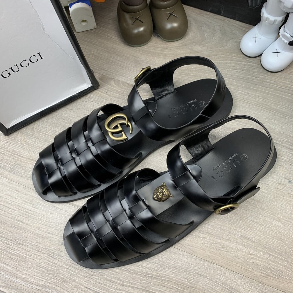 Rubber buckle cheap strap sandal gucci