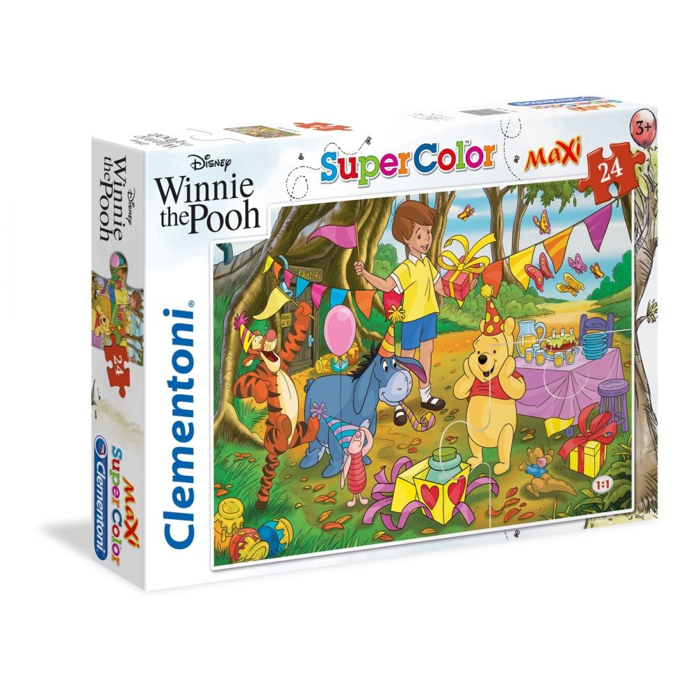 Пазл Maxi 24 Винни пух 70008. Пазл 24 детали. Disney Winnie the Pooh Puzzle 15 деталей 3+. Clementoni Винни пух развивающая игра.