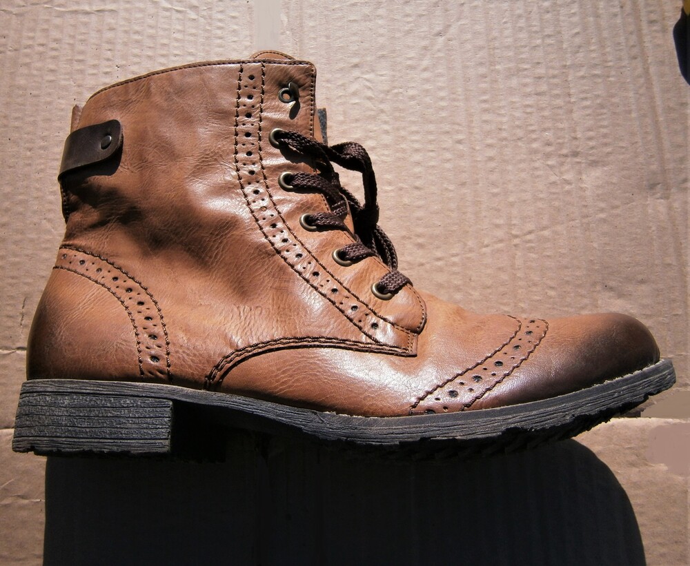 Черевики зимові rieker 70801-23 brown lace up оригінал р.41 нові фото №1