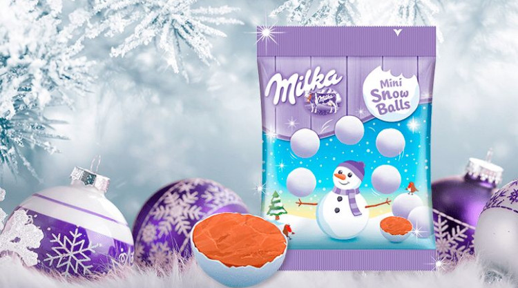 Шоколадные шарики Milka Snowballs