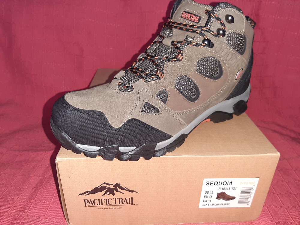 Men's Pacific Trail Sequoia Mid Hiking Boot J010316-134 Brown-Orange