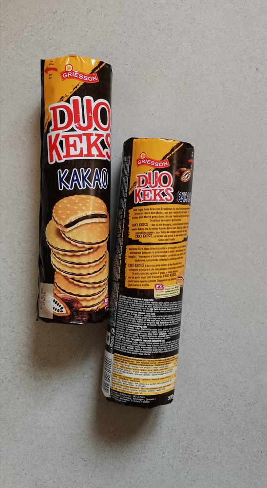 Печиво 500гр griesson duo keks kakao фото №1