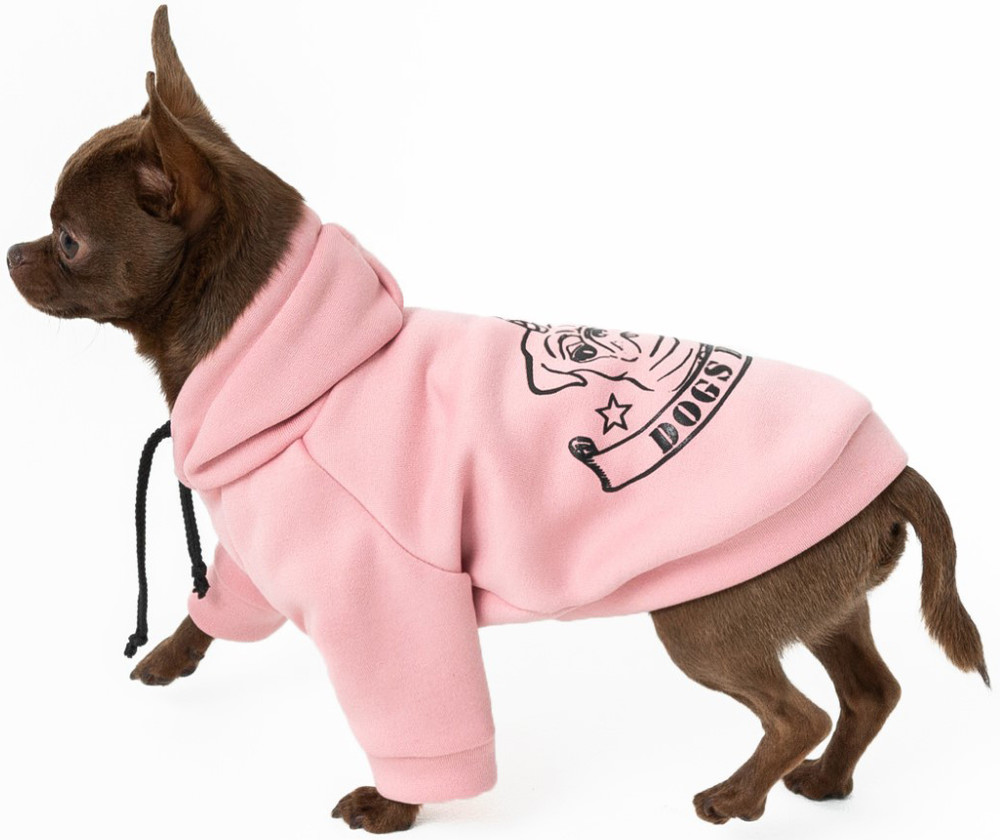 Одежда для собак толстовка единорог пудра трикотаж на флисе унисекс фото №1