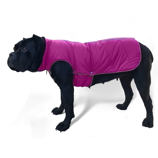 Одежда для собак попона зимняя для средних собак на синтепоне подклад флис унисекс с фото №1
