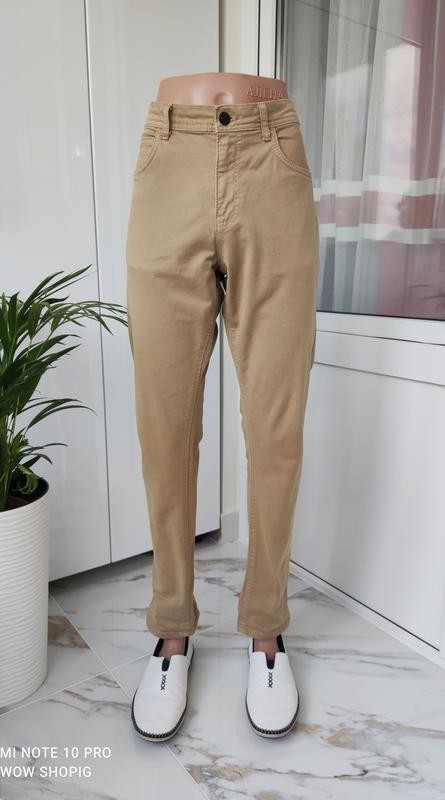 Zara daily мужские бежевые брюки чинос, цена 340 грн - купить Низ бу -Клумба