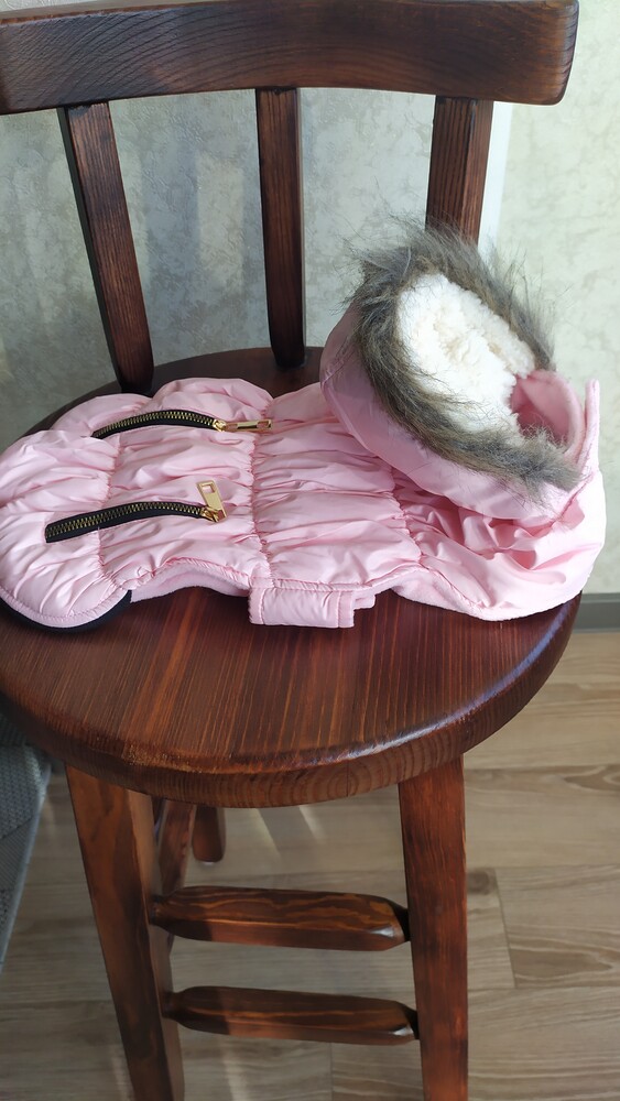 Новая тёплая накидка ,куртка,одежда для собачки фото №1