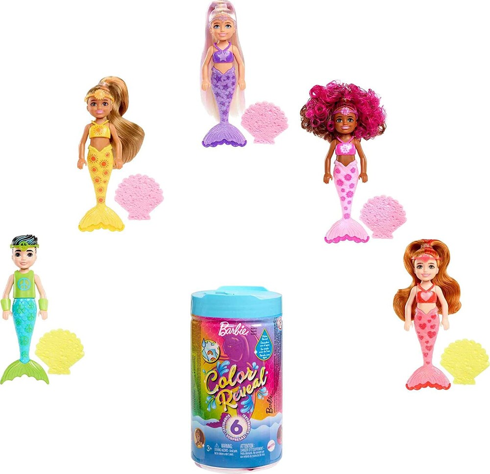 Barbie chelsea color reveal mermaid барби челси сюрприз русалка hcc75 фото №1
