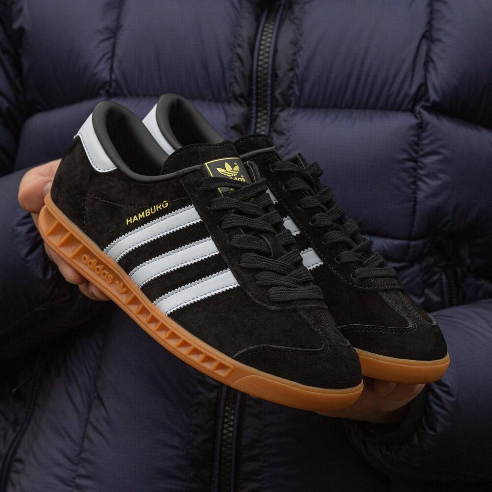 Adidas hamburg white and black hotsell