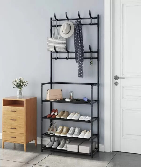 Вешалка для одежды new simple floor clothes rack size 60x29.5x154 см фото №1