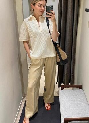 Massimo dutti, жіночі літні брюки від люкс бренду фото №1