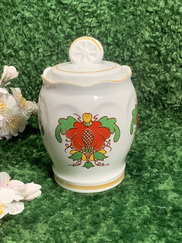 Вінтажна ємність з кришкою для зберігання чаю, кави, цукру, 1970-і, київ н1653 ця ексклюзивна вінта фото №1