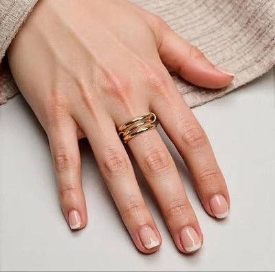 Каблучка нержавіюча сталь позолота 16р.