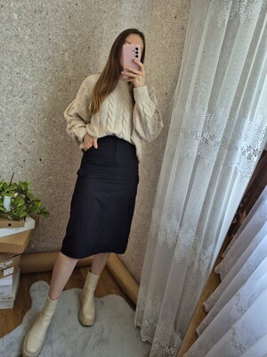 Шикарна спід Міді, плащівка, з кишенями ❤️