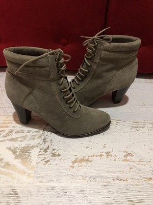 Жіночі демисезонні замшеві получоботи р.38 стелька 25см