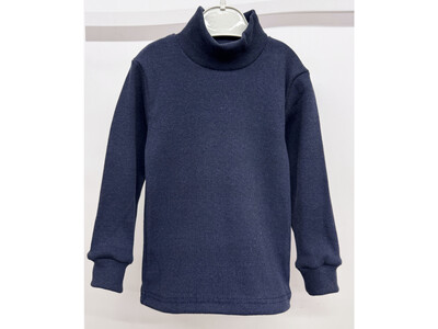 Водолазка дитяча рубчик без начосу 86-146 кольори