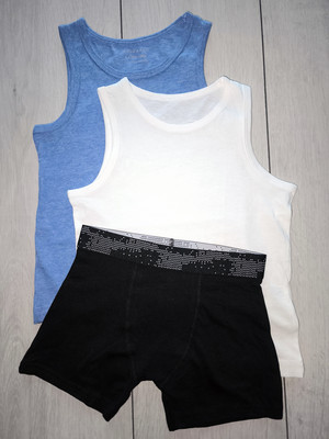 Майки 2шт + боксери Primark, 4-5р / 110см