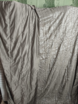 Велике покривало 260*260 см. Крем шовк